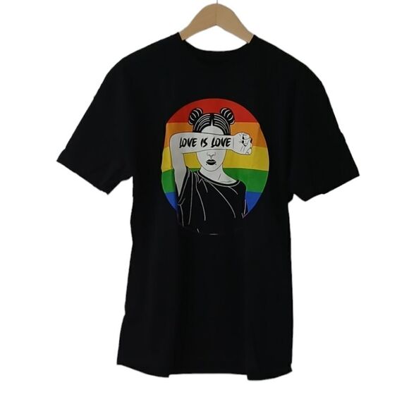 Target Pride Adult Short Sleeve 'Love is Love' T-Shirt - Black New Size Large - Picture 3 of 7